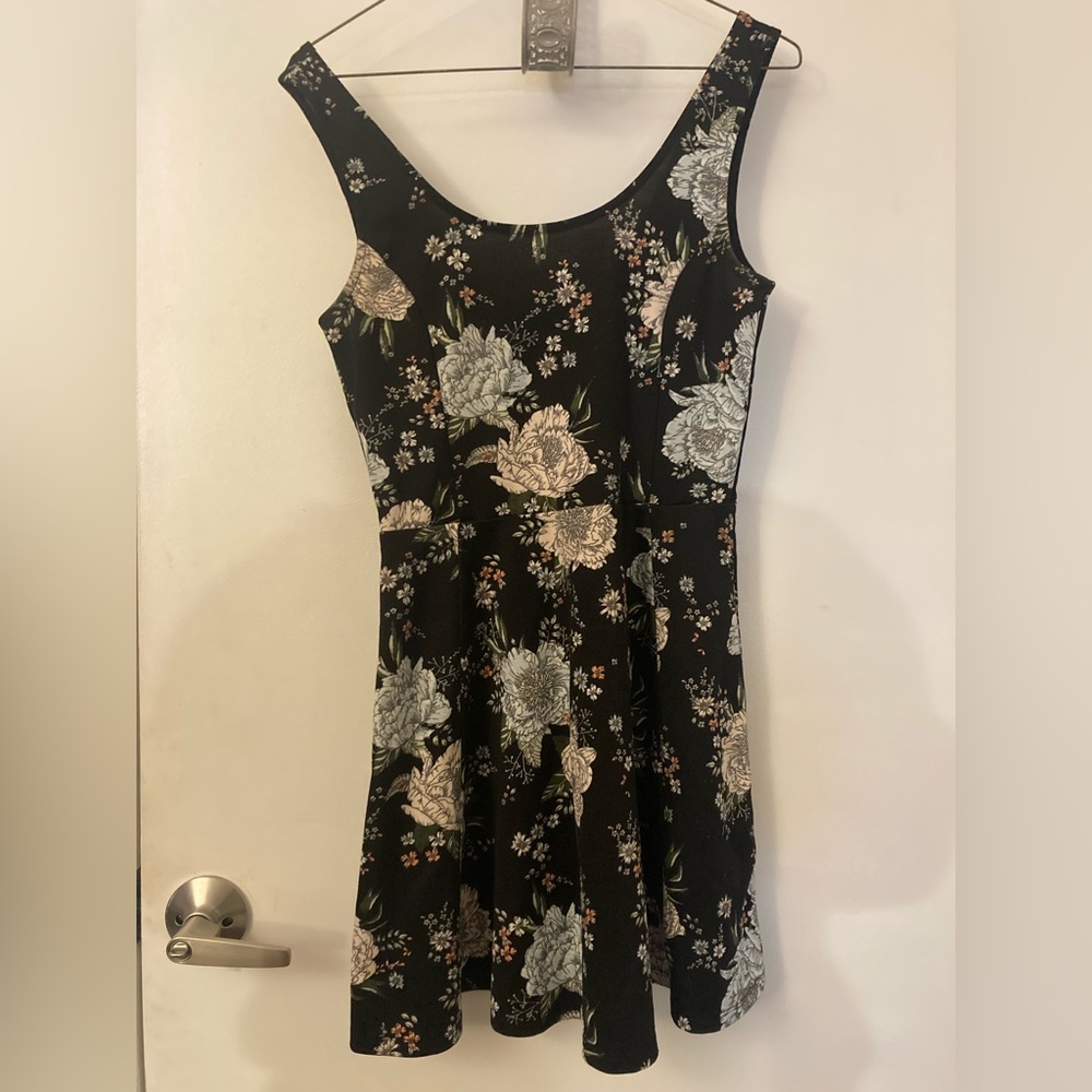Floral Divided Skater Dress
